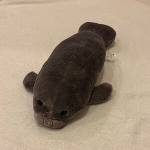 Plush Manatee Stuffed Animal - Gray
